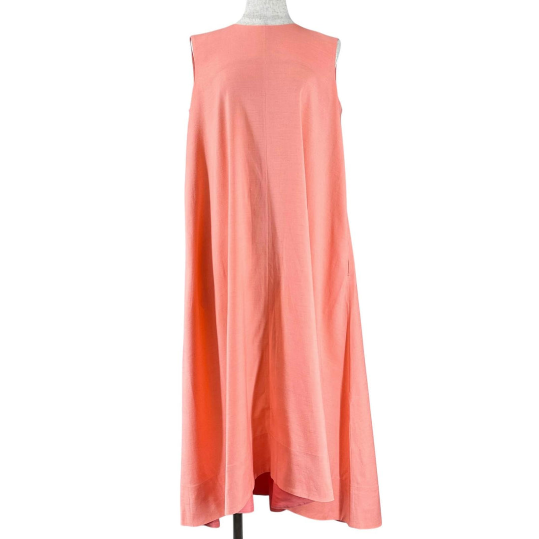 Excellent DRAWER one piece Sleeveless dress salmon pink Rayon 6526-234-1363