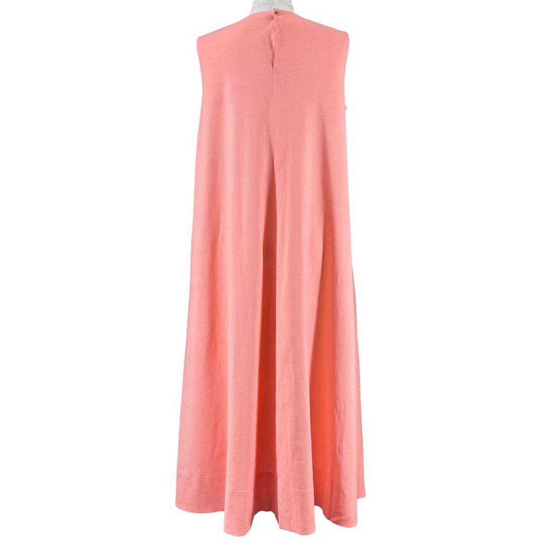Excellent DRAWER one piece Sleeveless dress salmon pink Rayon 6526-234-1363