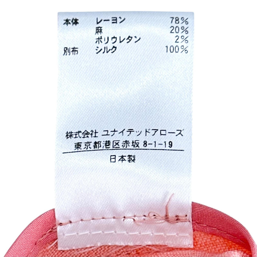 Excellent DRAWER one piece Sleeveless dress salmon pink Rayon 6526-234-1363
