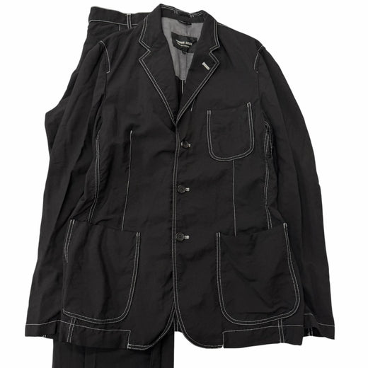 Great COMME des GARCONS HOMME DEUX two-piece set Stitch design black