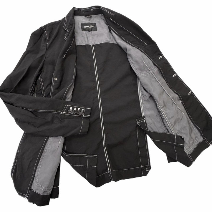 Great COMME des GARCONS HOMME DEUX two-piece set Stitch design black