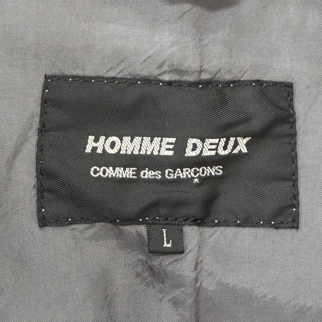 Great COMME des GARCONS HOMME DEUX two-piece set Stitch design black