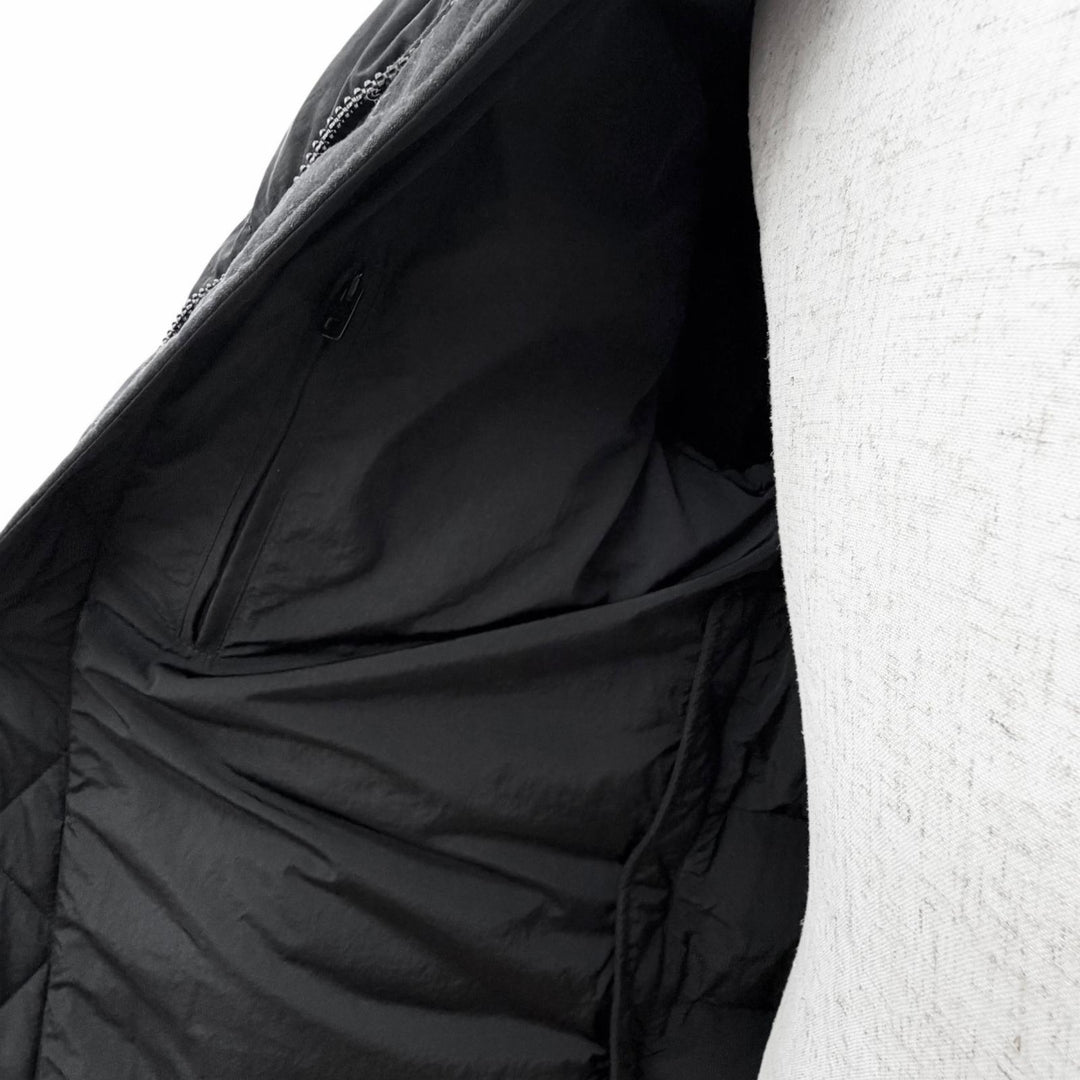 Great DOLCE&GABBANA Down jacket Black tag, with logo, hooded blacks 44