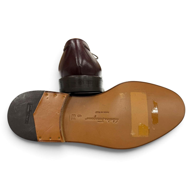 Pristine Salvatore Ferragamo Leather shoes Straight Tip Lace Up Brown leather 6