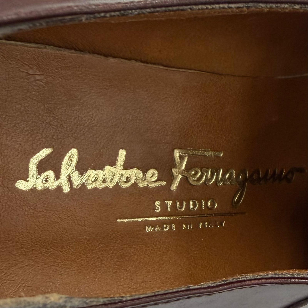 Pristine Salvatore Ferragamo Leather shoes Straight Tip Lace Up Brown leather 6