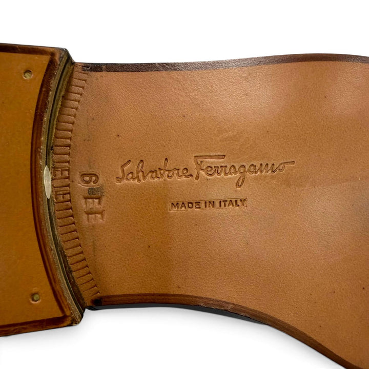 Pristine Salvatore Ferragamo Leather shoes Straight Tip Lace Up Brown leather 6