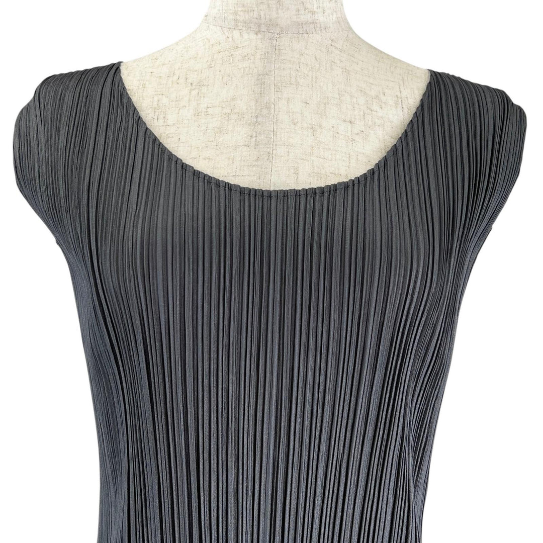 Excellent PLEATS PLEASE one piece long gray polyester Women 3 PP05-JH001