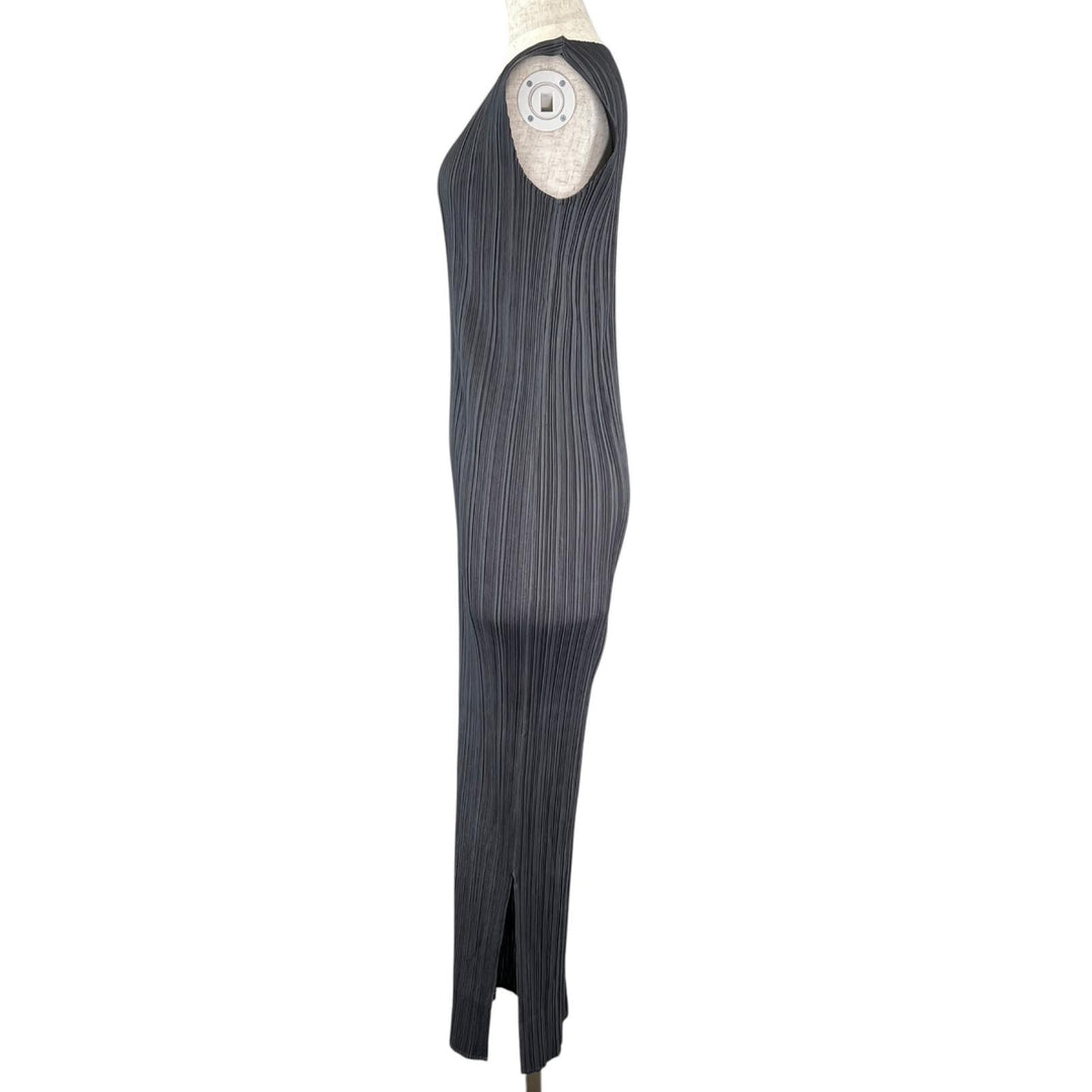 Excellent PLEATS PLEASE one piece long gray polyester Women 3 PP05-JH001