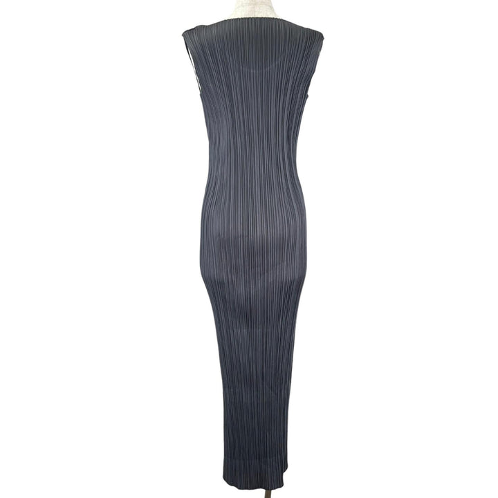 Excellent PLEATS PLEASE one piece long gray polyester Women 3 PP05-JH001