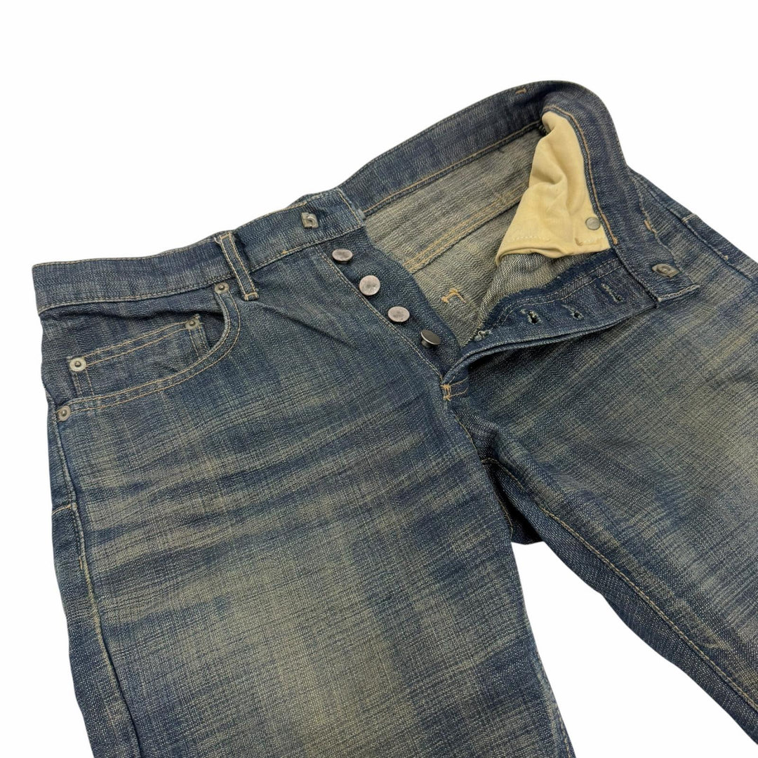 Great Dior HOMME Denim pants Hedi Slimane Beck era button-fly skinny jeans