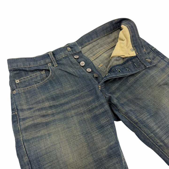 Great Dior HOMME Denim pants Hedi Slimane Beck era button-fly skinny jeans