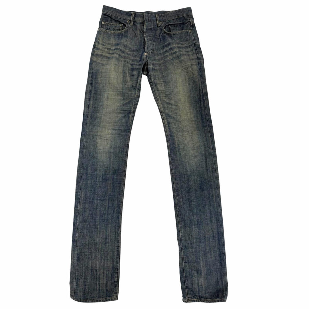 Great Dior HOMME Denim pants Hedi Slimane Beck era button-fly skinny jeans