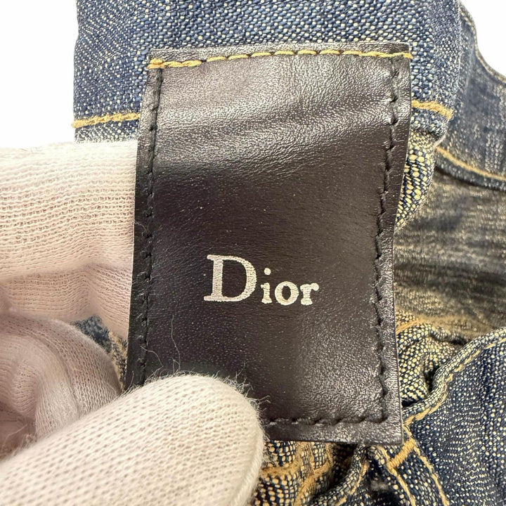 Great Dior HOMME Denim pants Hedi Slimane Beck era button-fly skinny jeans