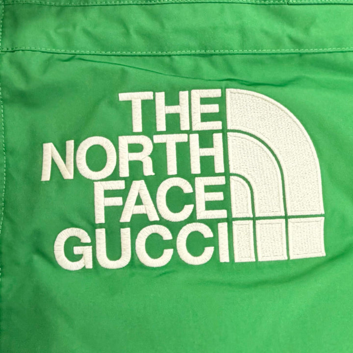 Great GUCCI THE NORTH FACE Mountain Guide Down Jacket Hooded green M 663758