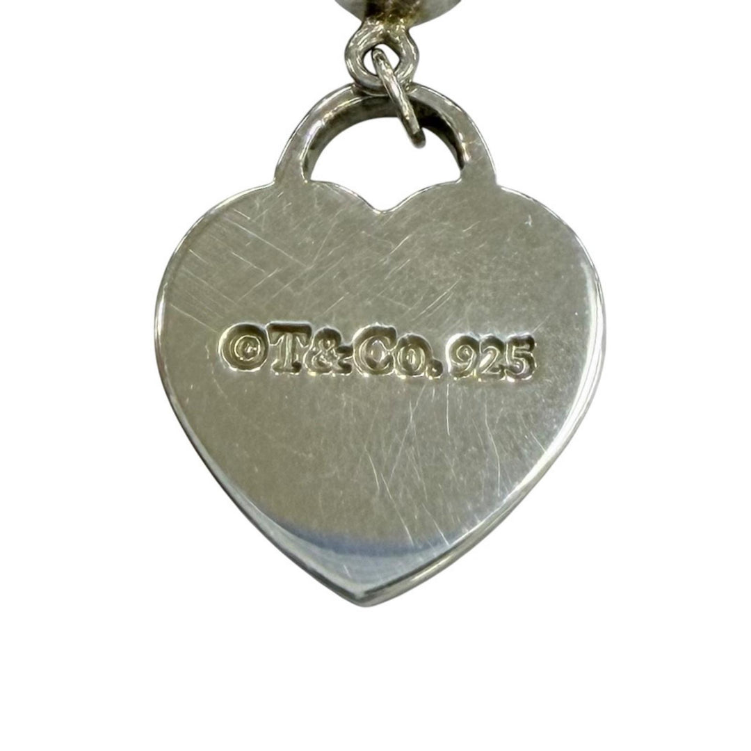 Excellent TIFFANY&Co. bracelet Mini Heart Tag Bead Bracelet Silver 925 Women