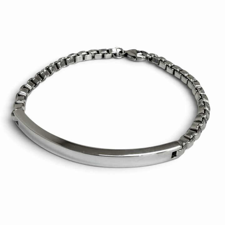 Excellent TIFFANY&Co. bracelet Venetian Link ID Silver AG925 mens