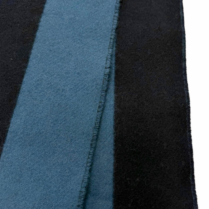 Excellent HERMES Scarf H Passant Shawl Stole Navy cashmere mens