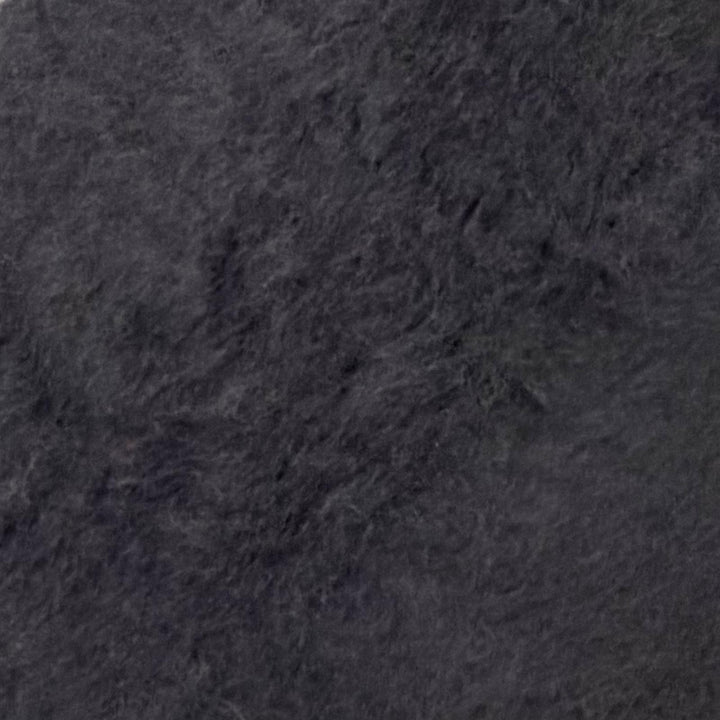 Very Good LOEWE Scarf Anagram Leather Patch Fringe Long black mohair Women