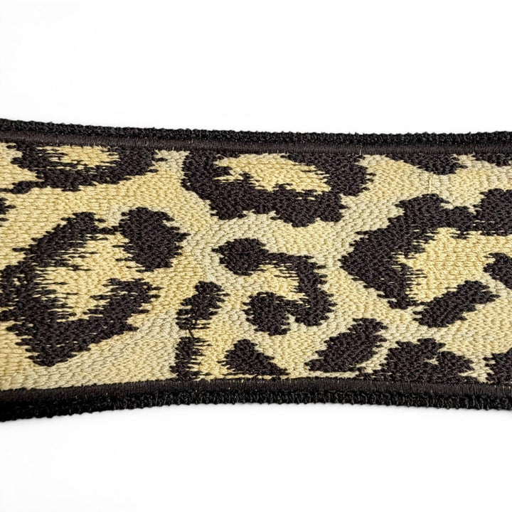 Great Christian Dior Shoulder strap Logo Leopard Pattern Beige canvas Women