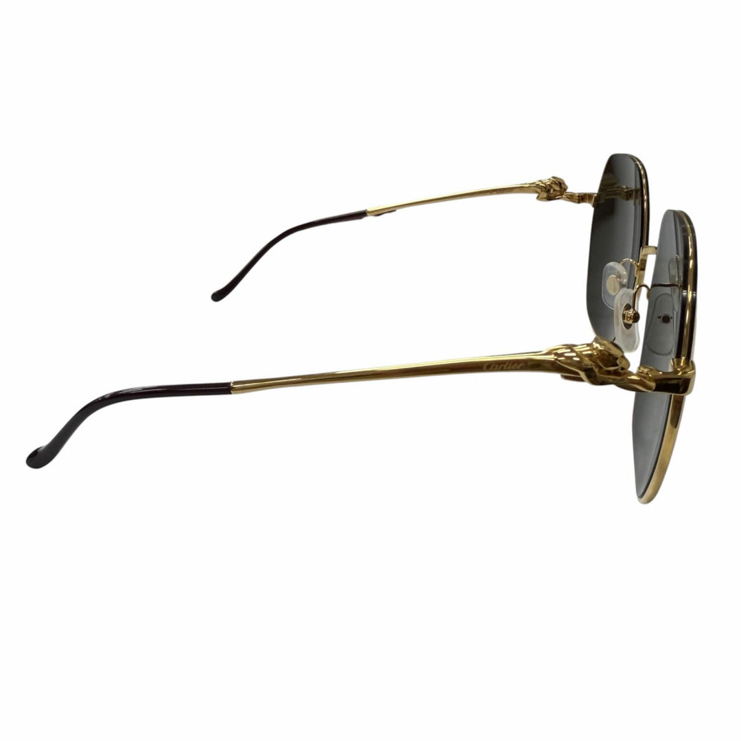 Excellent Cartier sunglasses PANTHERE de Cartier Mirror lens gold