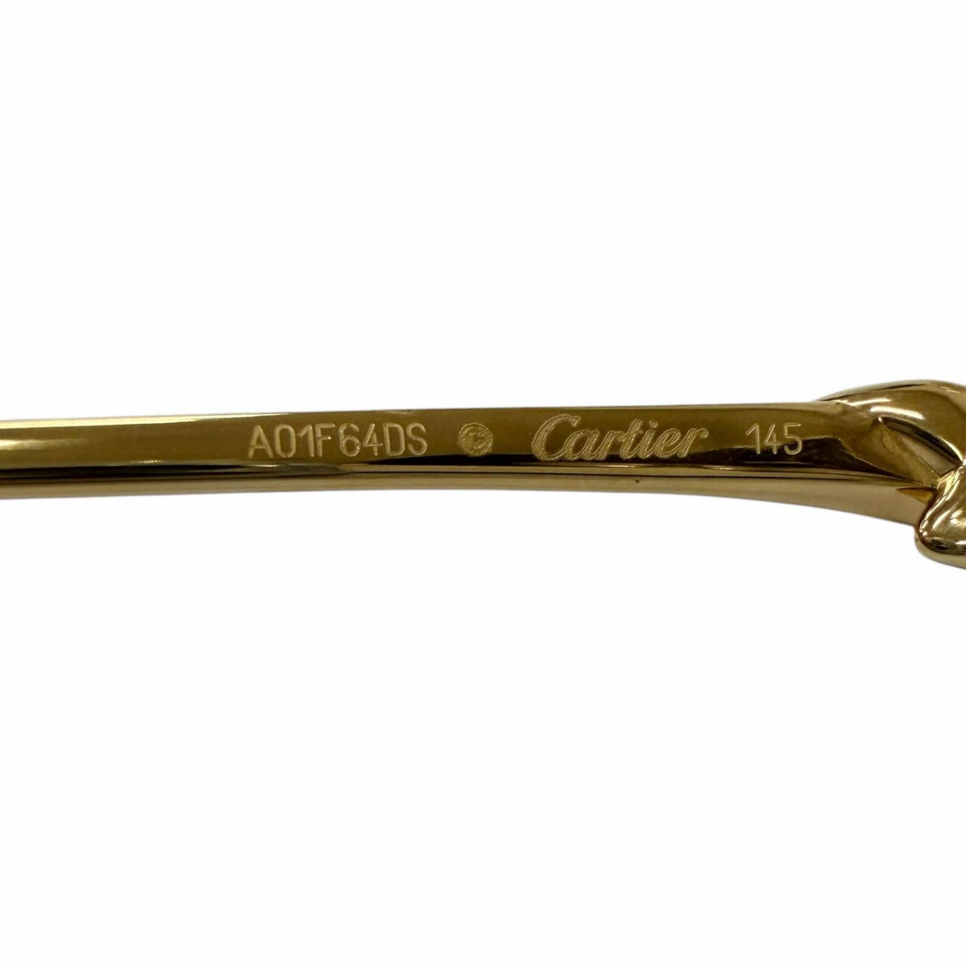 Excellent Cartier sunglasses PANTHERE de Cartier Mirror lens gold