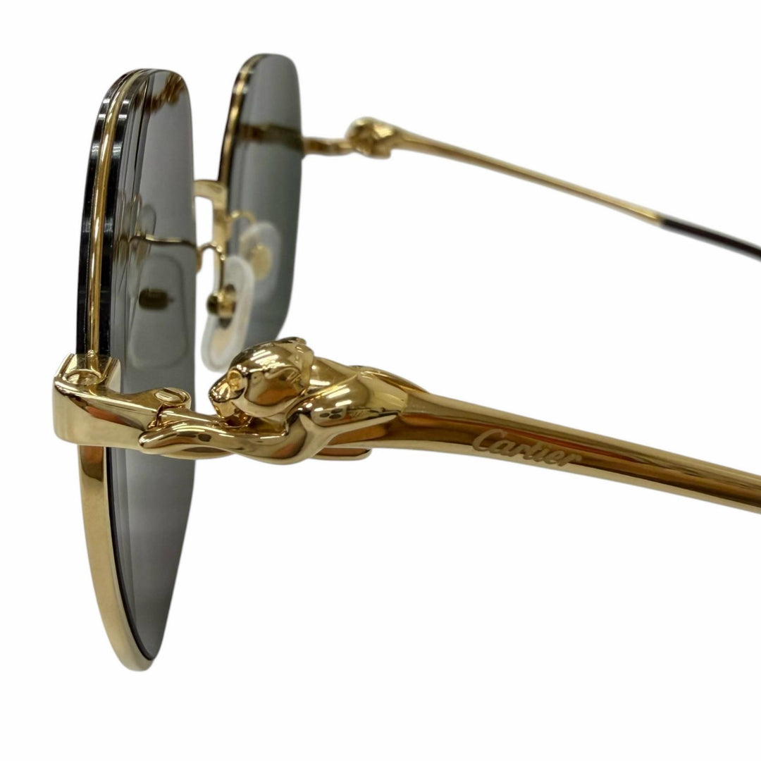 Excellent Cartier sunglasses PANTHERE de Cartier Mirror lens gold