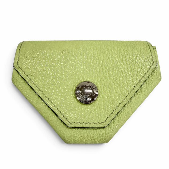 Very Good HERMES Coin case Le Vingt-Quatre 24 Verso Serie Metal Shave Women