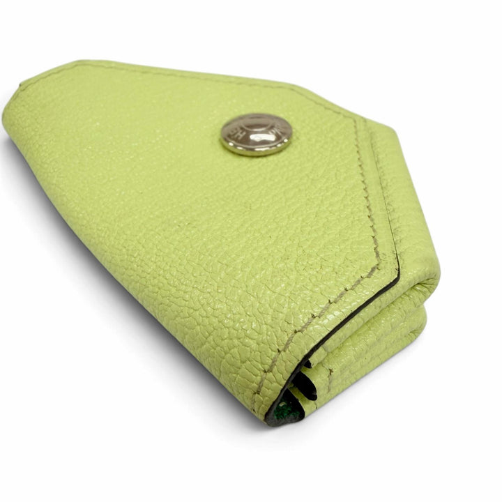 Very Good HERMES Coin case Le Vingt-Quatre 24 Verso Serie Metal Shave Women