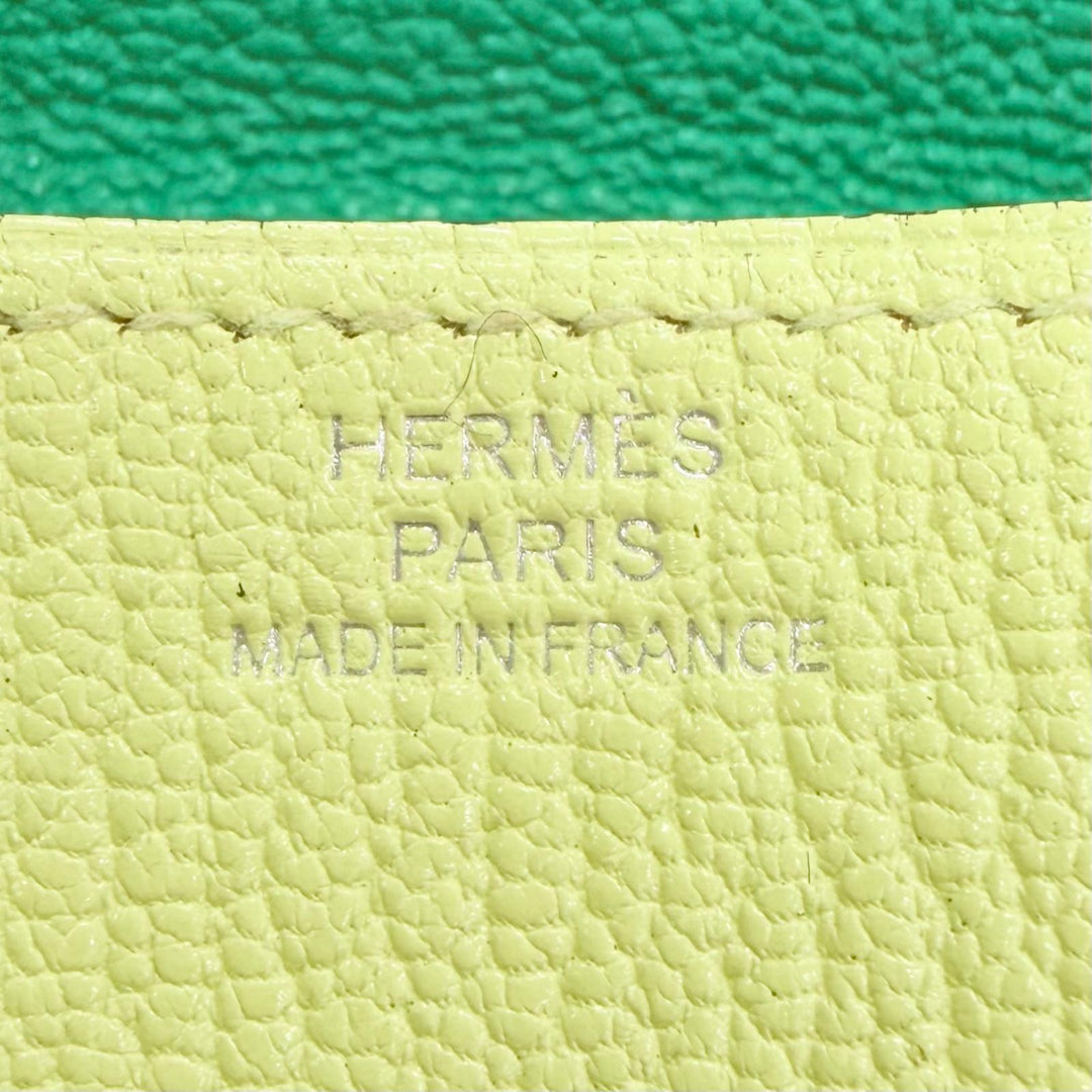 Very Good HERMES Coin case Le Vingt-Quatre 24 Verso Serie Metal Shave Women