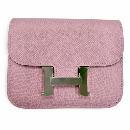Pristine HERMES Bifold Wallet Constance Slim Compact wallet Epsom Leather Women