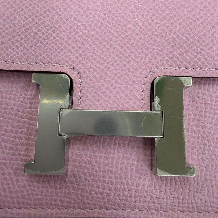 Pristine HERMES Bifold Wallet Constance Slim Compact wallet Epsom Leather Women