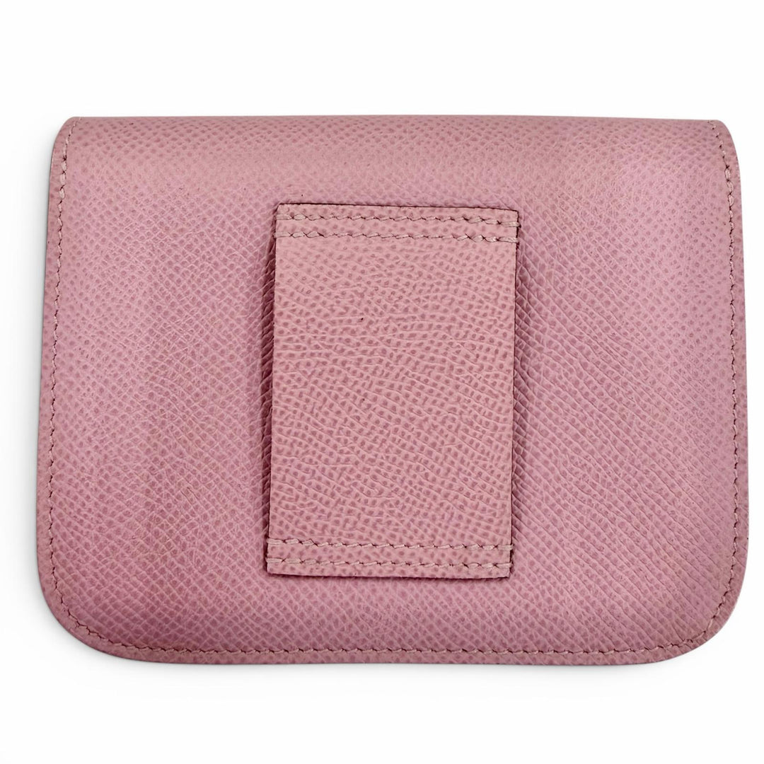 Pristine HERMES Bifold Wallet Constance Slim Compact wallet Epsom Leather Women