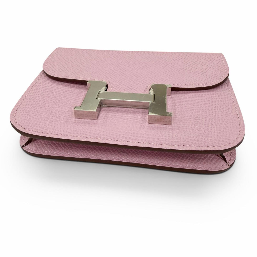 Pristine HERMES Bifold Wallet Constance Slim Compact wallet Epsom Leather Women