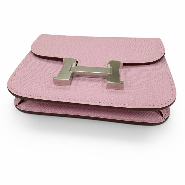Pristine HERMES Bifold Wallet Constance Slim Compact wallet Epsom Leather Women