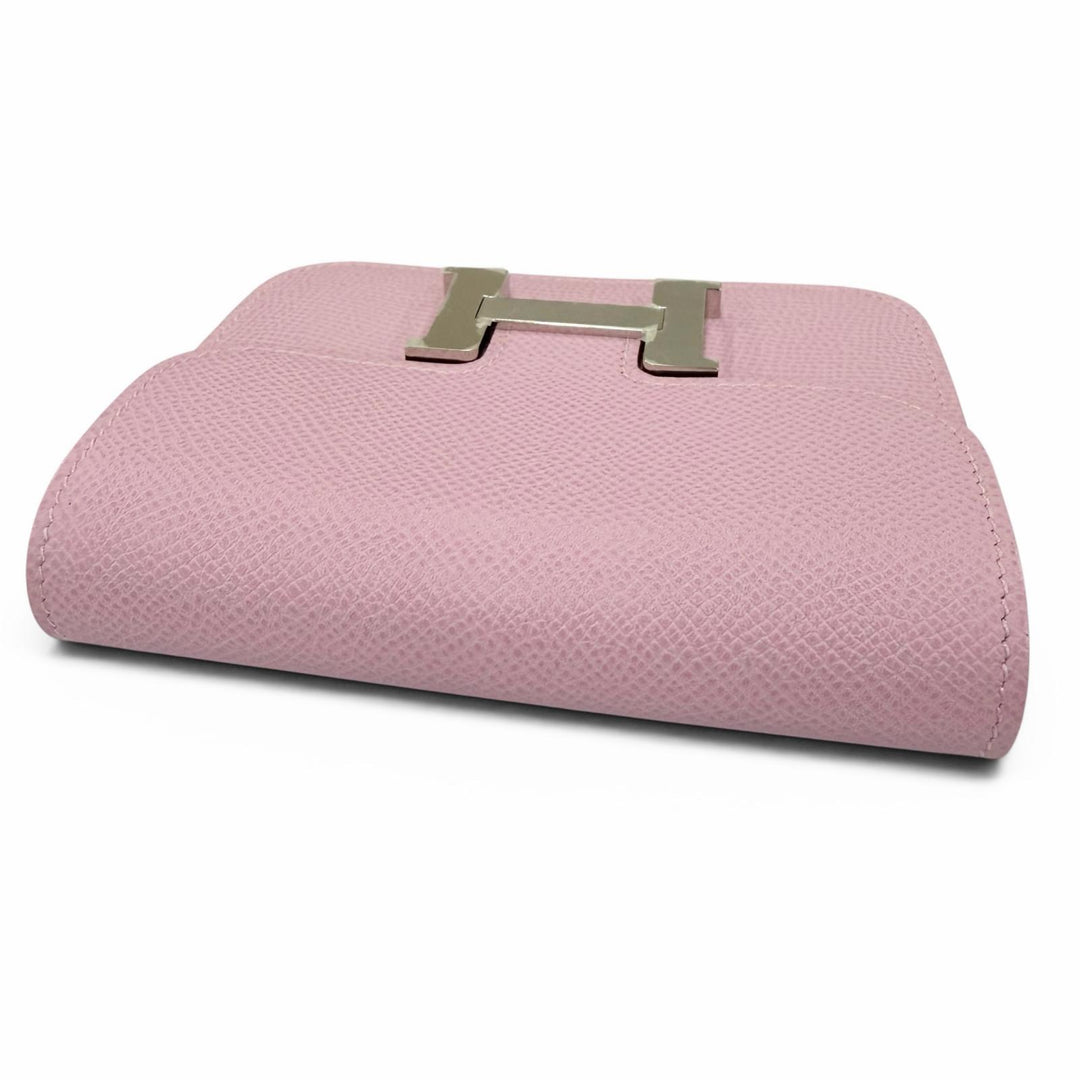 Pristine HERMES Bifold Wallet Constance Slim Compact wallet Epsom Leather Women