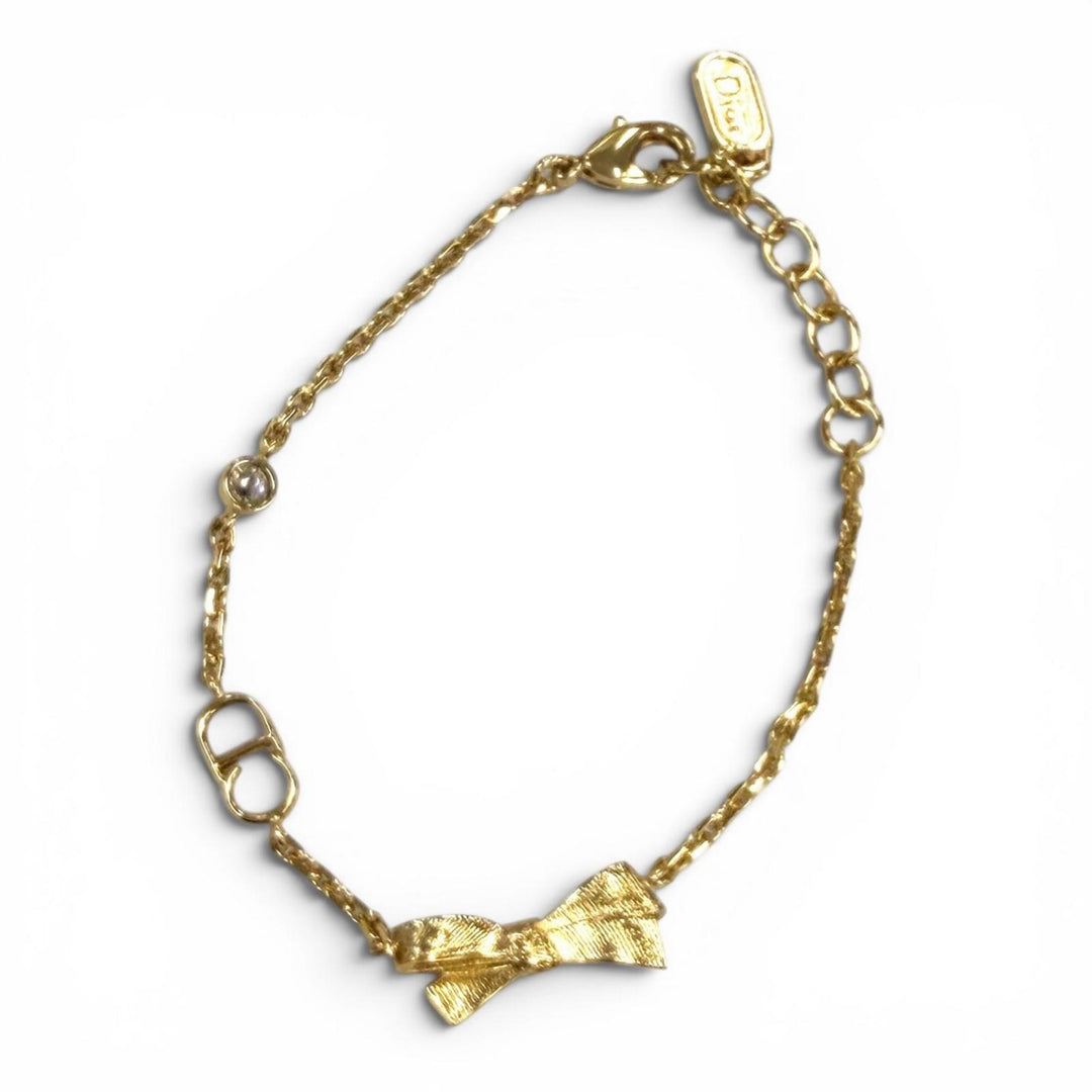 Excellent DIOR bracelet CD Bow CD Bow gold Women B3335WOMCY