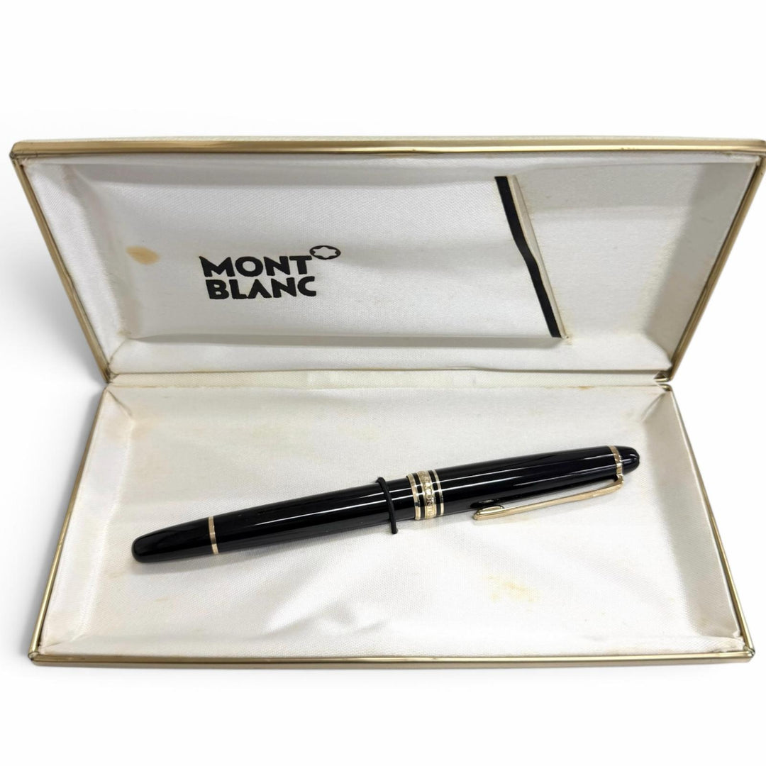Excellent MONTBLANC fountain pen Meisterstück Classic black 14K mens