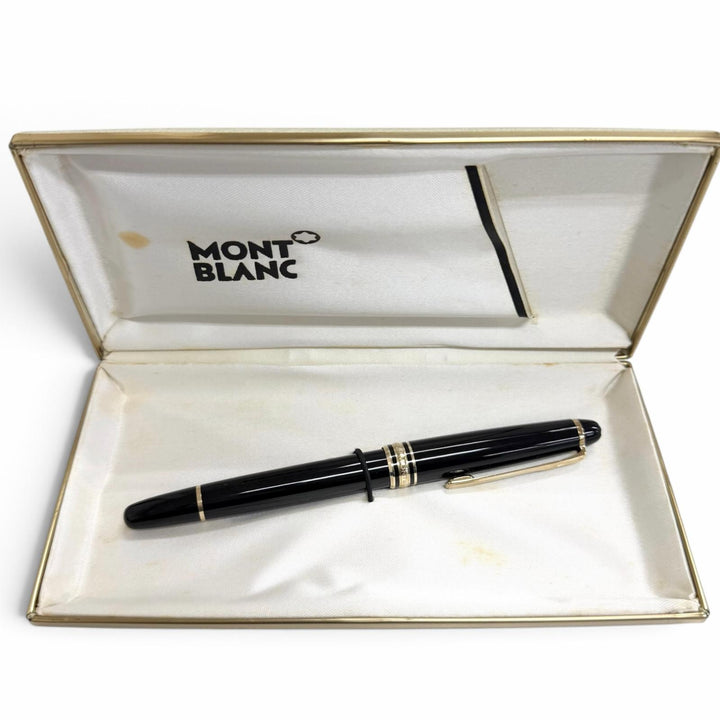 Excellent MONTBLANC fountain pen Meisterstück Classic black 14K mens