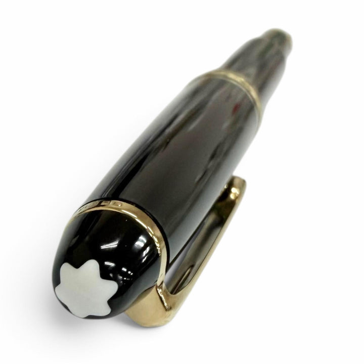 Excellent MONTBLANC fountain pen Meisterstück Classic black 14K mens
