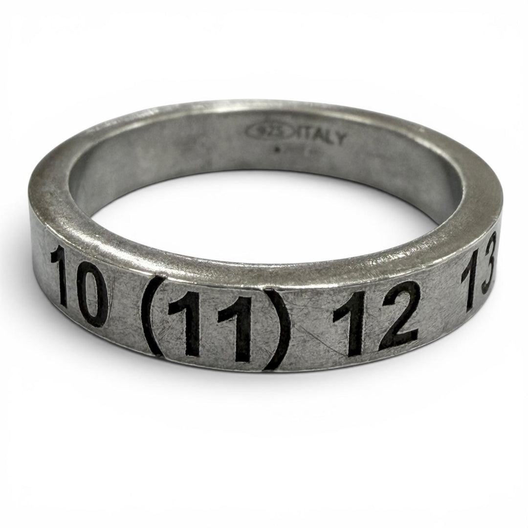 Great Maison Margiela 11 Ring ring Number logo Silver 925 mens