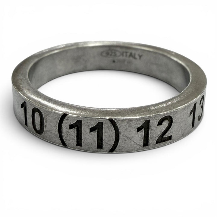 Great Maison Margiela 11 Ring ring Number logo Silver 925 mens