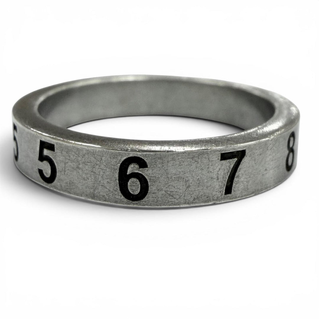 Great Maison Margiela 11 Ring ring Number logo Silver 925 mens