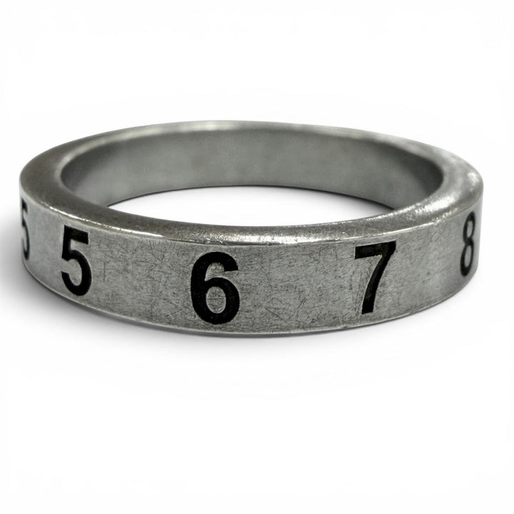 Great Maison Margiela 11 Ring ring Number logo Silver 925 mens