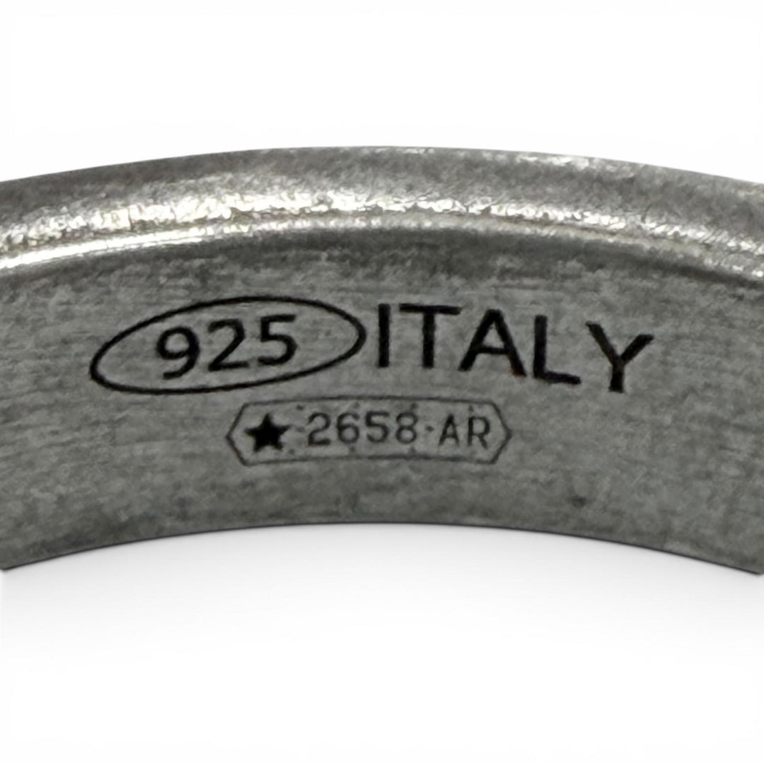 Great Maison Margiela 11 Ring ring Number logo Silver 925 mens