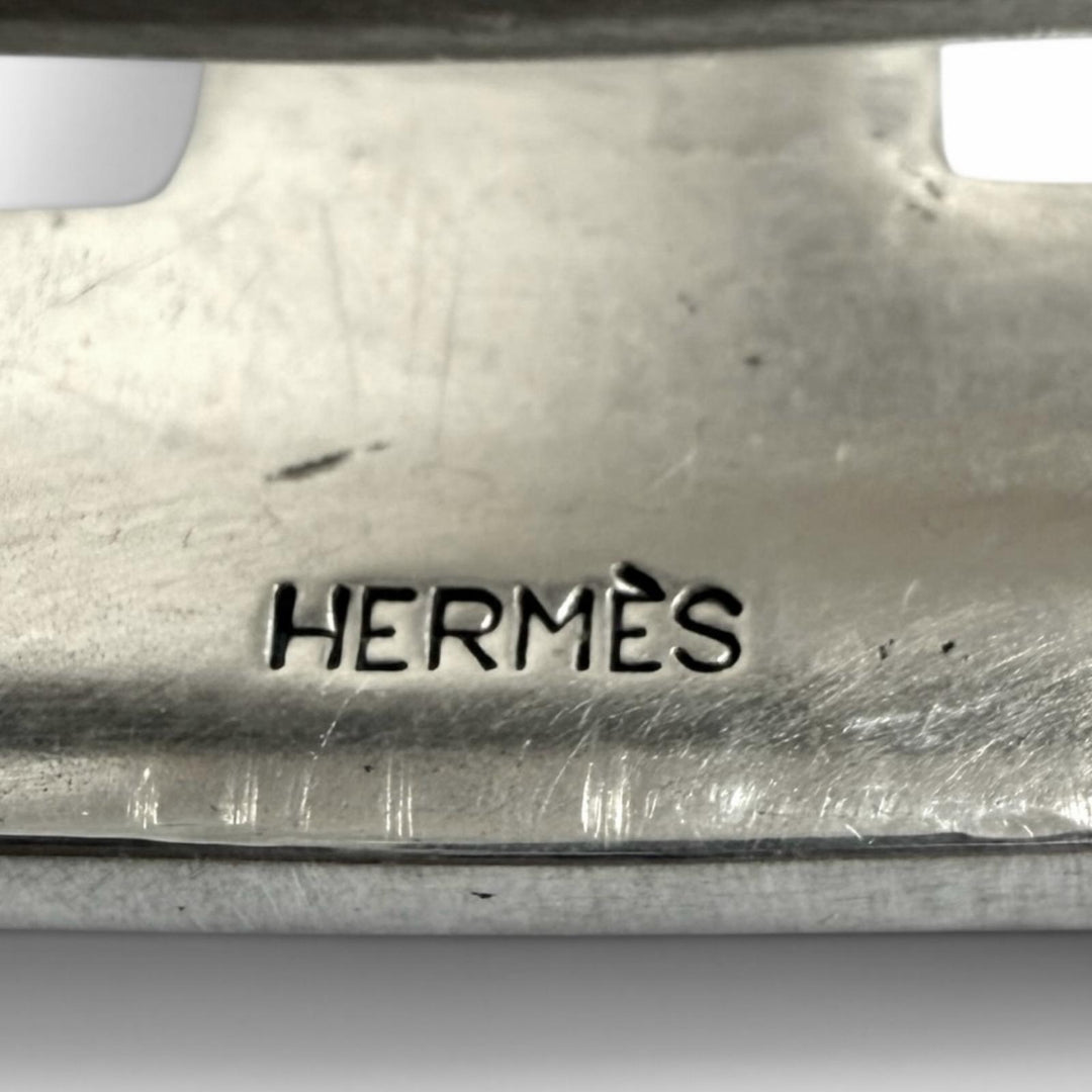 Great HERMES Touareg Hand-Engraved Design H Logo Belt Buckle