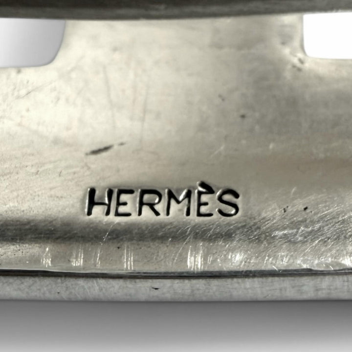 Great HERMES Touareg Hand-Engraved Design H Logo Belt Buckle