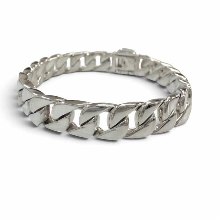 Great TIFFANY&Co. bracelet Curvelink Kihei Chain Silver AG925 mens