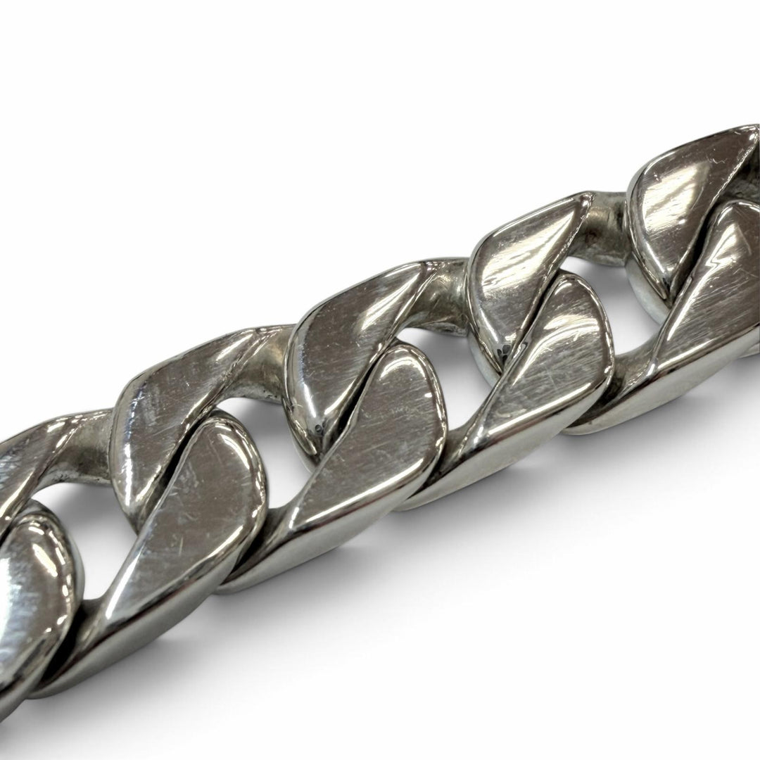 Great TIFFANY&Co. bracelet Curvelink Kihei Chain Silver AG925 mens