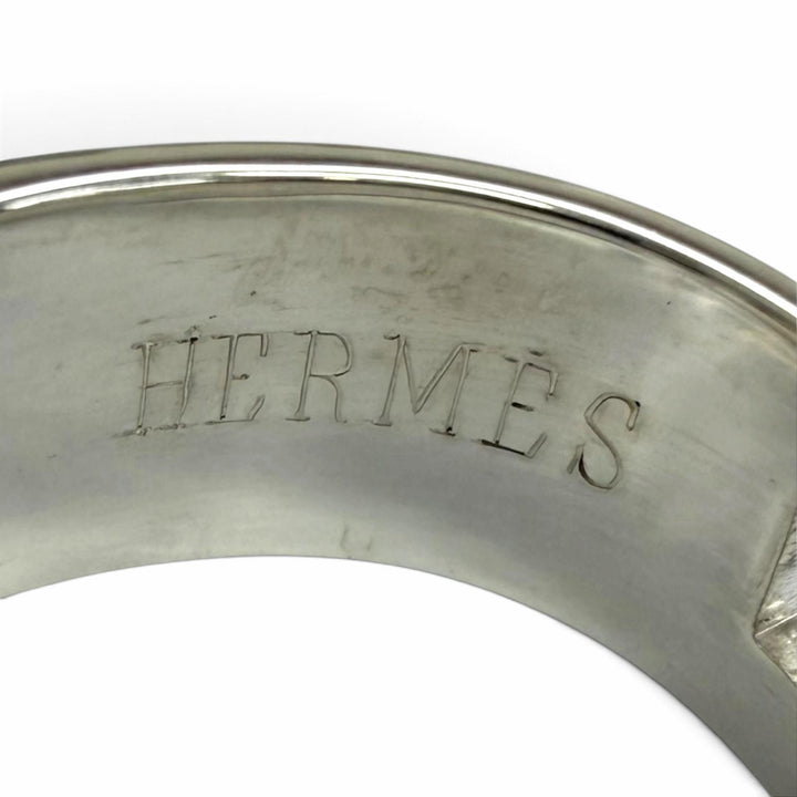 Excellent HERMES Ring ring New Hercules H Logo Silver SV925 mens 50