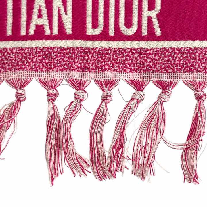 Excellent Christian Dior blanket Toile de Jouy pink cotton Women 11TDJ801I901